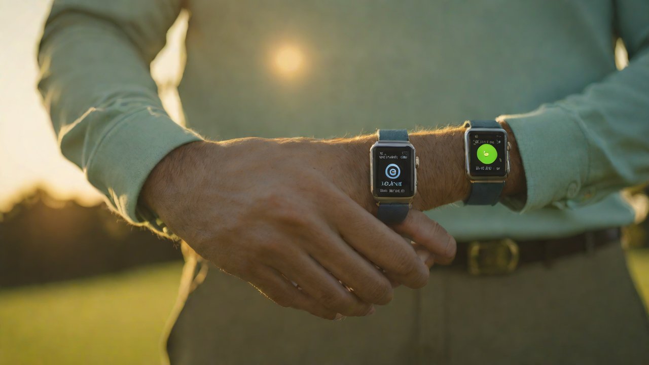 Apple Watch Ultra 2用于高尔夫运动场景